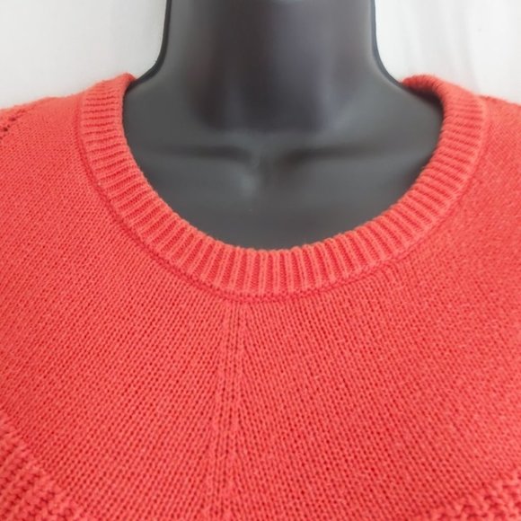 VINCE CAMUTO | Women's Long Sleeve Crew Neck Knit Sweater Orange Size Medium - Picture 5 of 7